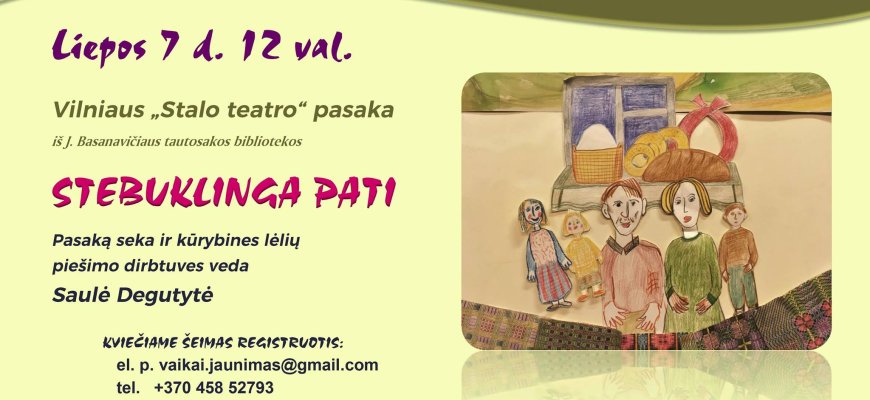 Bibliotekoje Vaikų ir jaunimo skyriuje Vilniaus „Stalo teatro“ pasaka