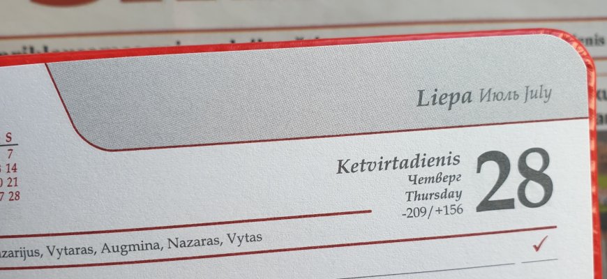 Liepos 28-oji Lietuvoje ir pasaulyje