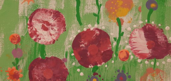 Bibliotekos vaikų ir jaunimo skyriuje — paroda „Gėlės mokytojams“