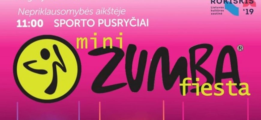 Rugsėjo 22 d. Nepriklausomybės aikštėje mini Zumba fiesta