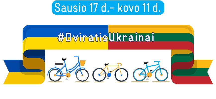 Rokiškis jungiasi prie akcijos: kviečia dovanoti dviračius ukrainiečiams