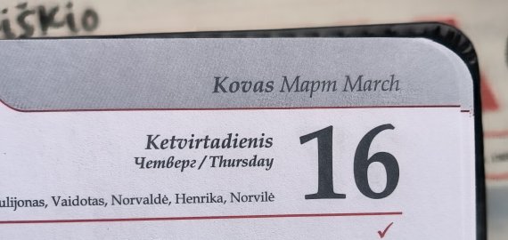 Kovo 16-oji Lietuvoje ir pasaulyje