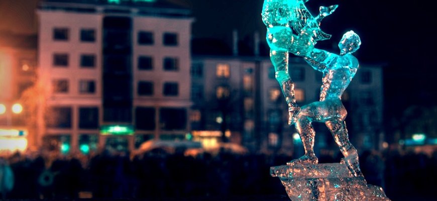 Rokiškio autobusų parkas kviečia keliauti į tradicinį Ledo skulptūrų festivalį Jelgavoje, Latvijoje