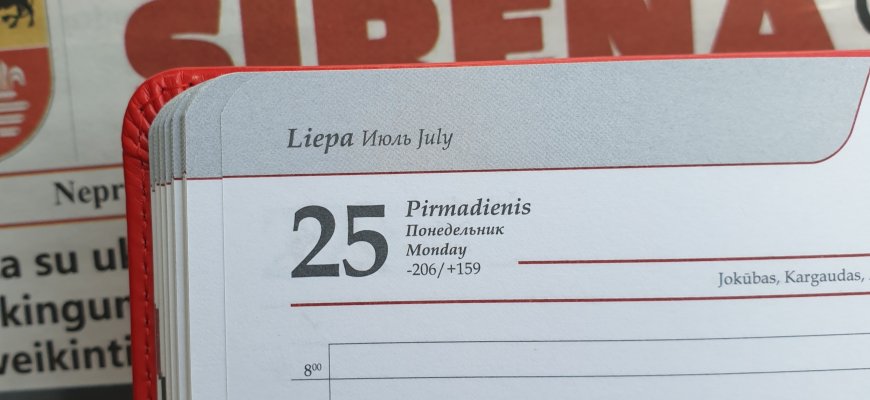 Liepos 25-oji Lietuvoje ir pasaulyje