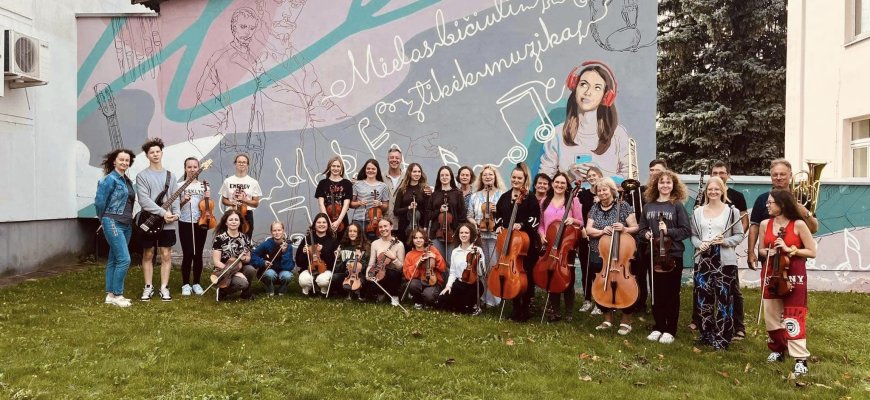 Stovyklų sezono finišas su simfoniniu orkestru (foto)