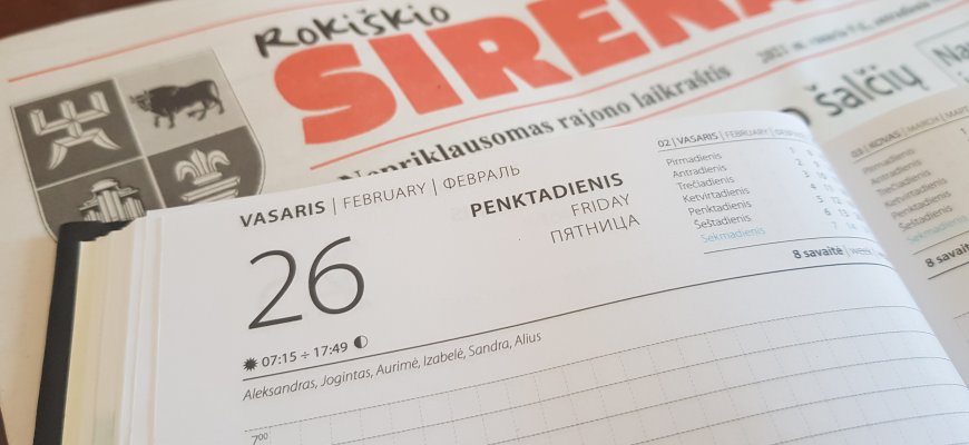 Vasario 26-oji Lietuvoje ir pasaulyje