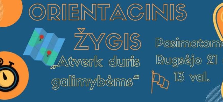 Rugsėjo 21 d. orientacinis žygis po Rokiškio miestą