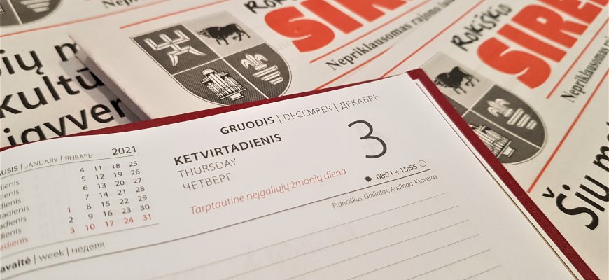 Gruodžio 3-oji Lietuvoje ir pasaulyje