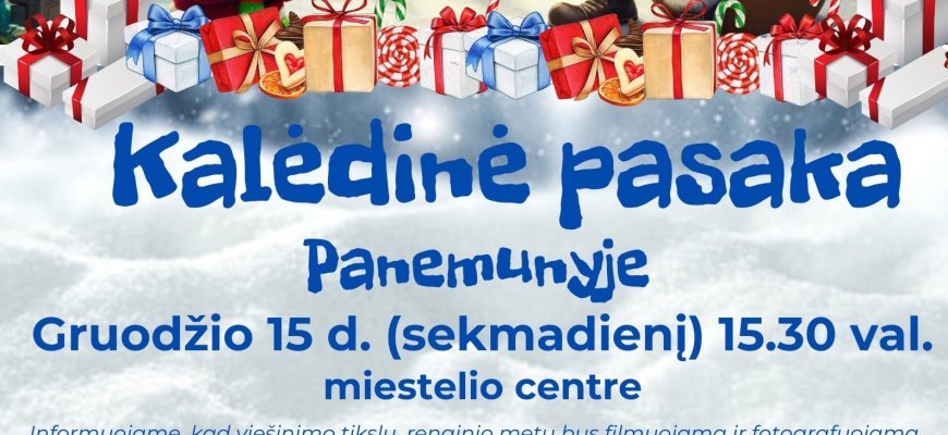Kviečia Panemunyje kartu įžiebti Kalėdų eglutę