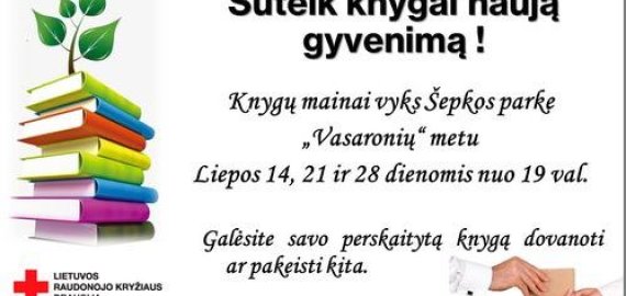 Vasaronių metu vyks knygų mainai. Suteik knygai naują gyvenimą!