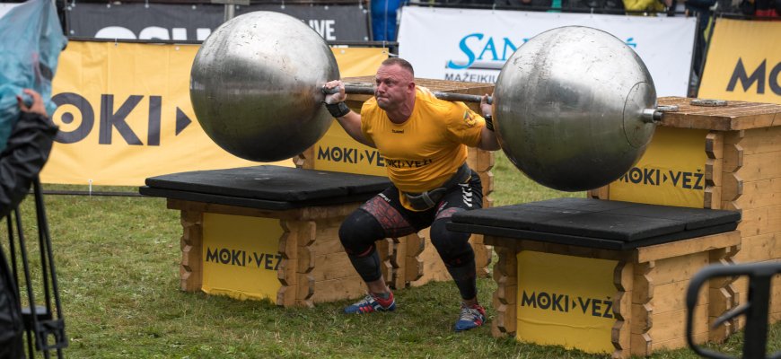 Kraštietis Dainius Repšys - Lietuvos galiūnų vicečempionas (foto)