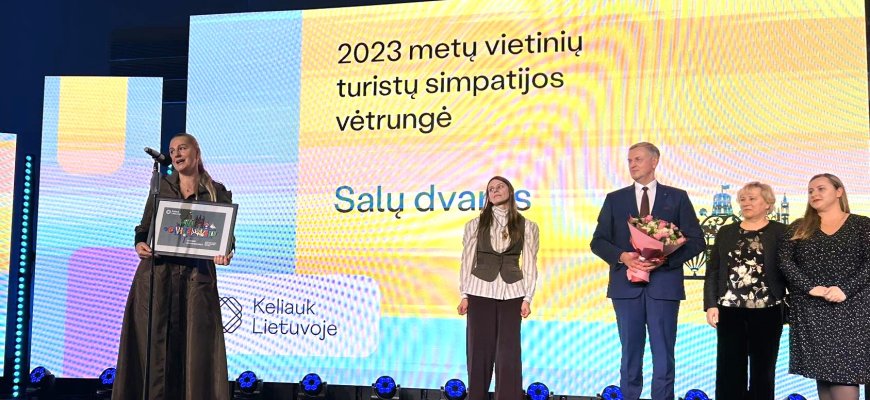 Prasidėjusioje „Adventur“ parodoje ypatingas apdovanojimas įteiktas Salų dvarui