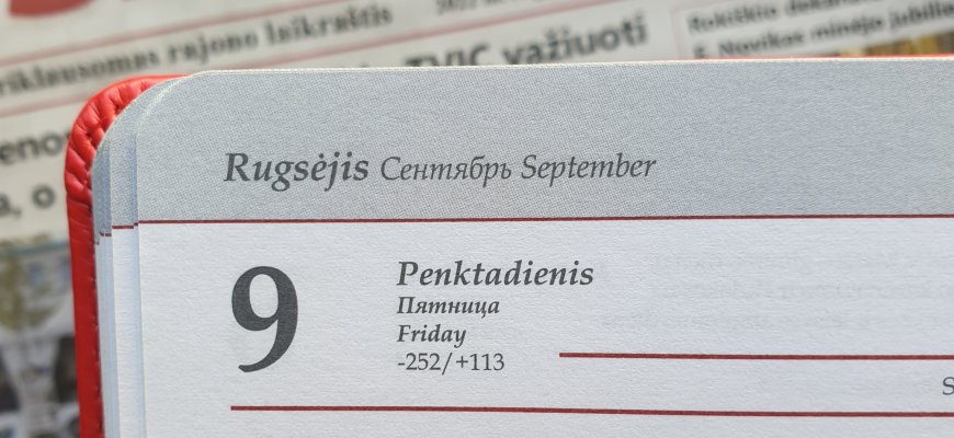 Rugsėjo 9-oji Lietuvoje ir pasaulyje