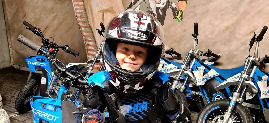 Jauniausias Lietuvos ir Baltijos šalių supermoto čempionas – vos septynerių Vytis (foto)