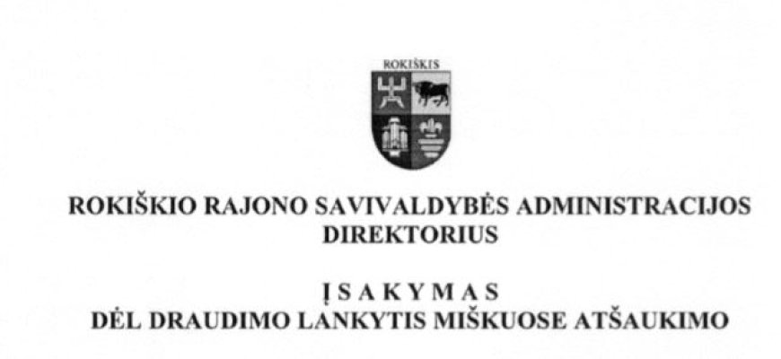 Atšauktas draudimas lankytis miškuose