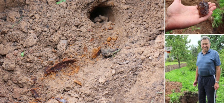 Rokiškėno darže rastas rusų artilerijos sprogmuo saugiai neutralizuotas (video)
