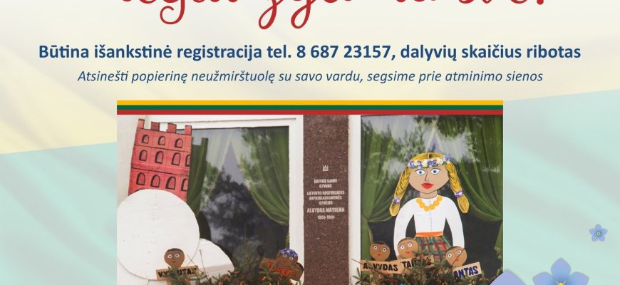 Bajoruose – istorinė paskaita vaikams