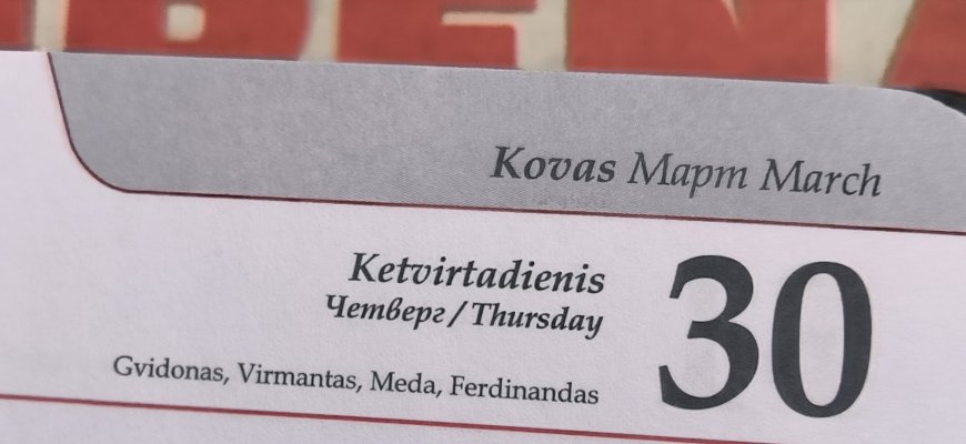 Kovo 30-oji Lietuvoje ir pasaulyje