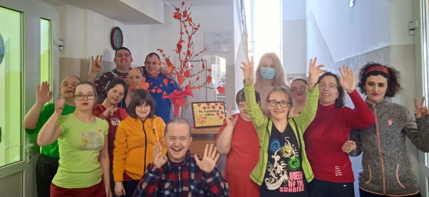 Dienos socialinis globos centras šventė Valentino dieną (foto)