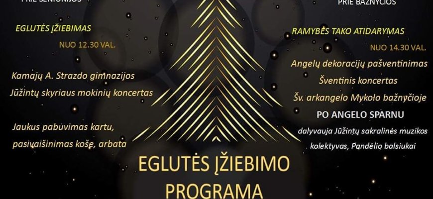 Gruodžio 10 d. eglutės įžiebimo šventė Jūžintuose