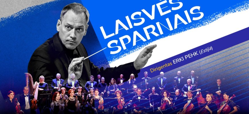 Panevėžio muzikinio teatro orkestro koncertas „Laisvės sparnais“