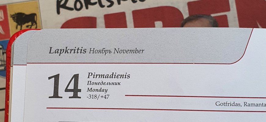 Lapkričio 14-oji Lietuvoje ir pasaulyje