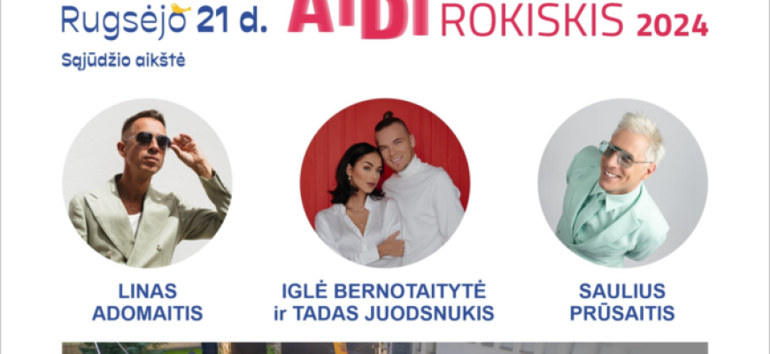 525-ojo Rokiškio miesto gimtadienio šventės programa