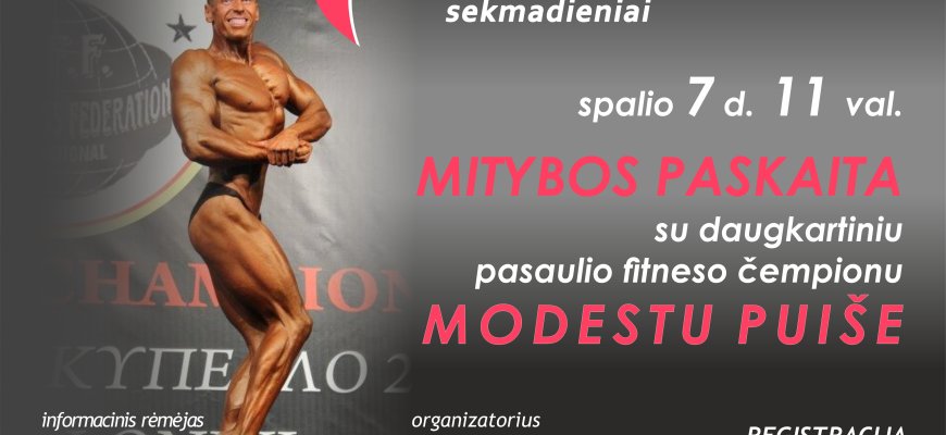 Spalio 7d. kviečiame į mitybos paskaitą