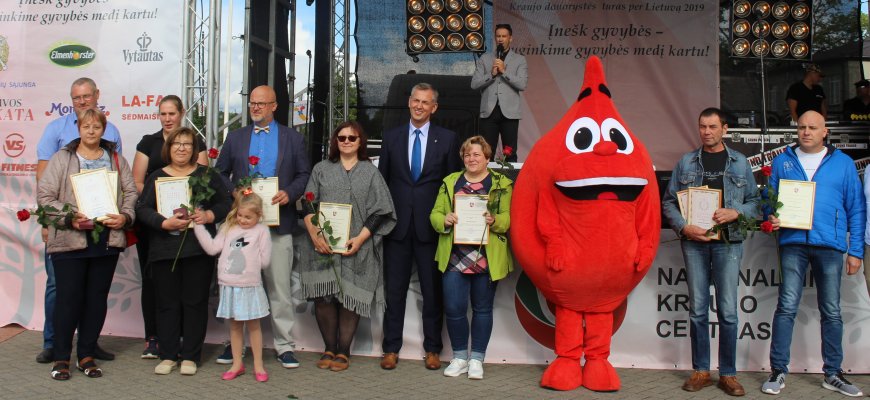 Kraujo donorų apdovanojimai Rokiškyje (video+foto)