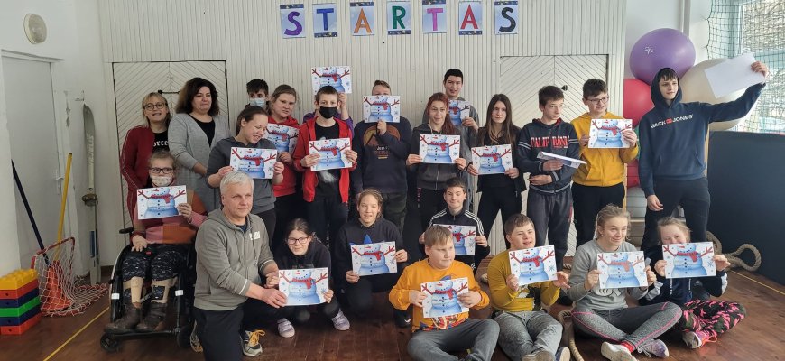 Rokiškio pagrindinėje mokykloje įvyko „Žiemos sporto šventė 2022“ (foto)