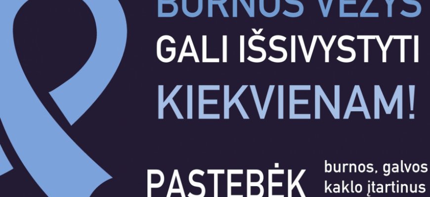 Kviečiame nemokamai pasitikrinti dėl burnos vėžio