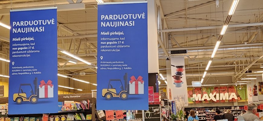 Prekybos centras „Maxima“ užsidarė remontui