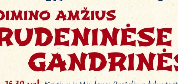 Laibgaliuose „Gedimino amžius Rudeninėse gandrinėse“