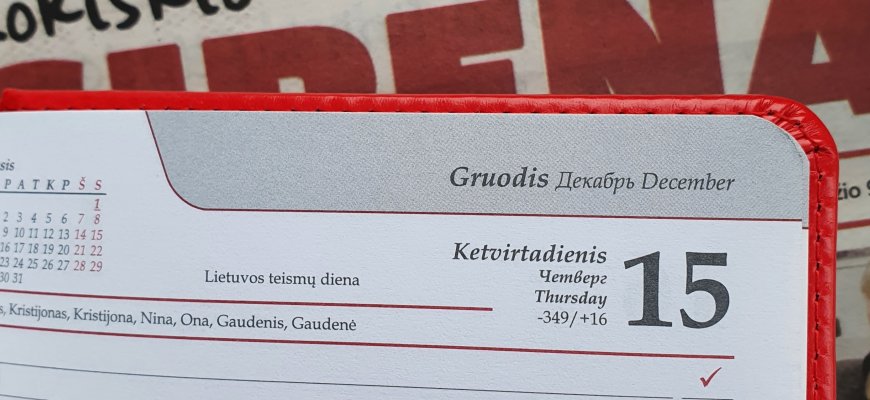 Gruodžio 15-oji Lietuvoje ir pasaulyje