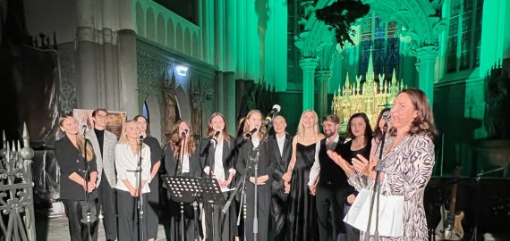 Rokiškio gimtadienio renginių maratono pradžia  – padėkos malda „Ačiū“ (foto)