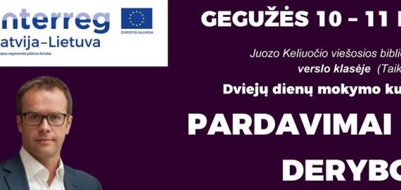 Gegužės 10-11 d. nemokamas dviejų dienų mokymo kursas