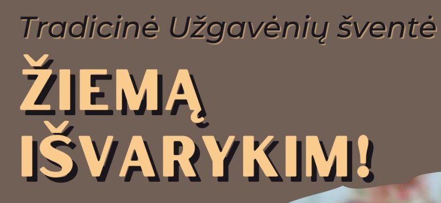 Kviečiame atvykti į Salų dvarą ir kartu išvyti žiemą!