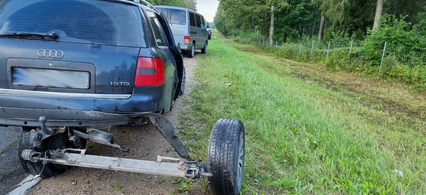Avarija kelyje Rokiškis - Kamajai (foto + video)