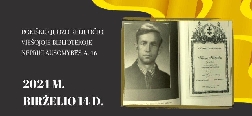 Renginys „Mokytoją ir partizaną Kazimierą Kalpoką prisimenant“