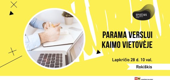 Lapkričio 28 d. 10.00 Parama verslui kaimo vietovėje