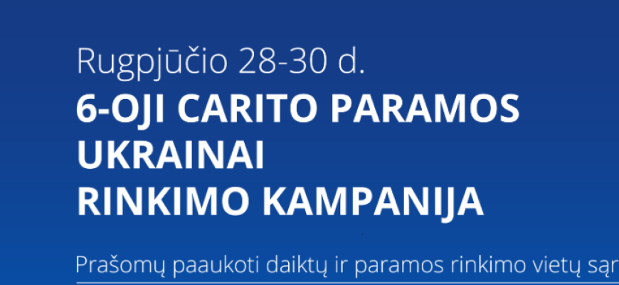 Antradienį, rupjūčio 29-ąją, Rokiškio „Caritas“ rinks paramą Ukrainai (foto)