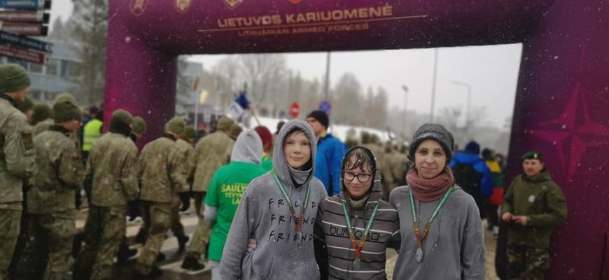 Pandėlio gimnazistai dalyvavo pagarbos bėgime Vilniuje