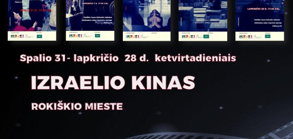 Spalio 31 - lapkričio 28 dienomis „Izraelio kinas tavo mieste“