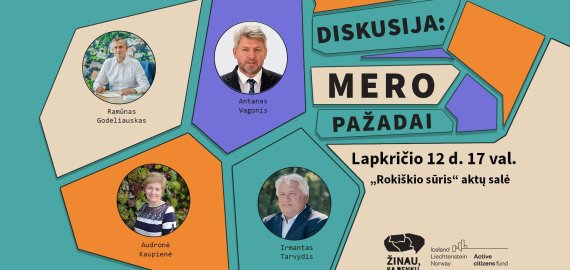 Jau rytoj  –  lapkričio 12 dieną,  vyks diskusija „Mero pažadai“