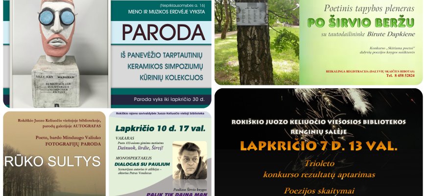 Rokiškio Juozo Keliuočio viešoji biblioteka kviečia