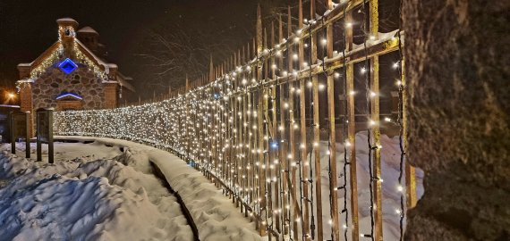 Rokiškio krašto muziejaus kalėdinis spindesys (video+foto)