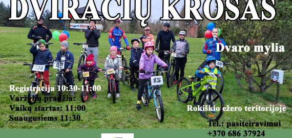 Spalio 25 d. dviračių krosas - dvaro mylia
