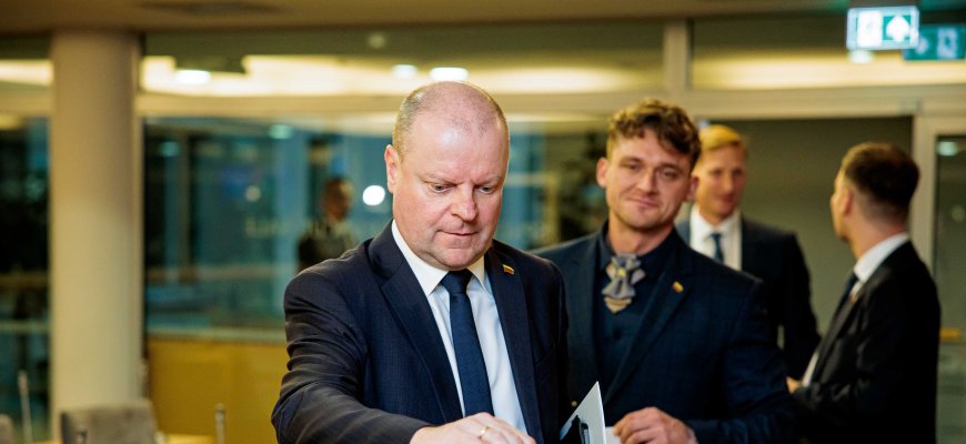 Seimo pirmininku išrinktas S. Skvernelis