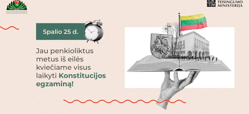 Konstitucijos egzaminas apjungs viso pasaulio lietuvius