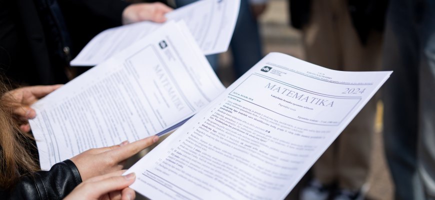 Skelbiami dalies brandos egzaminų rezultatai